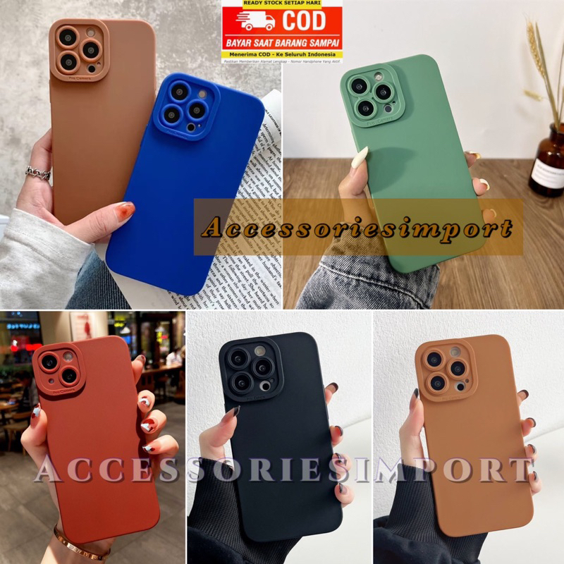 SOFTCASE PROCAMERA OPPO A17/ A17K/ A77S/ A57 2022/ A96/ A76/ A16E/ A16K/ A95/ A74/ A16/ A15/ A15S/ TPU SILIKON CASE MACARON PRO CAMERA