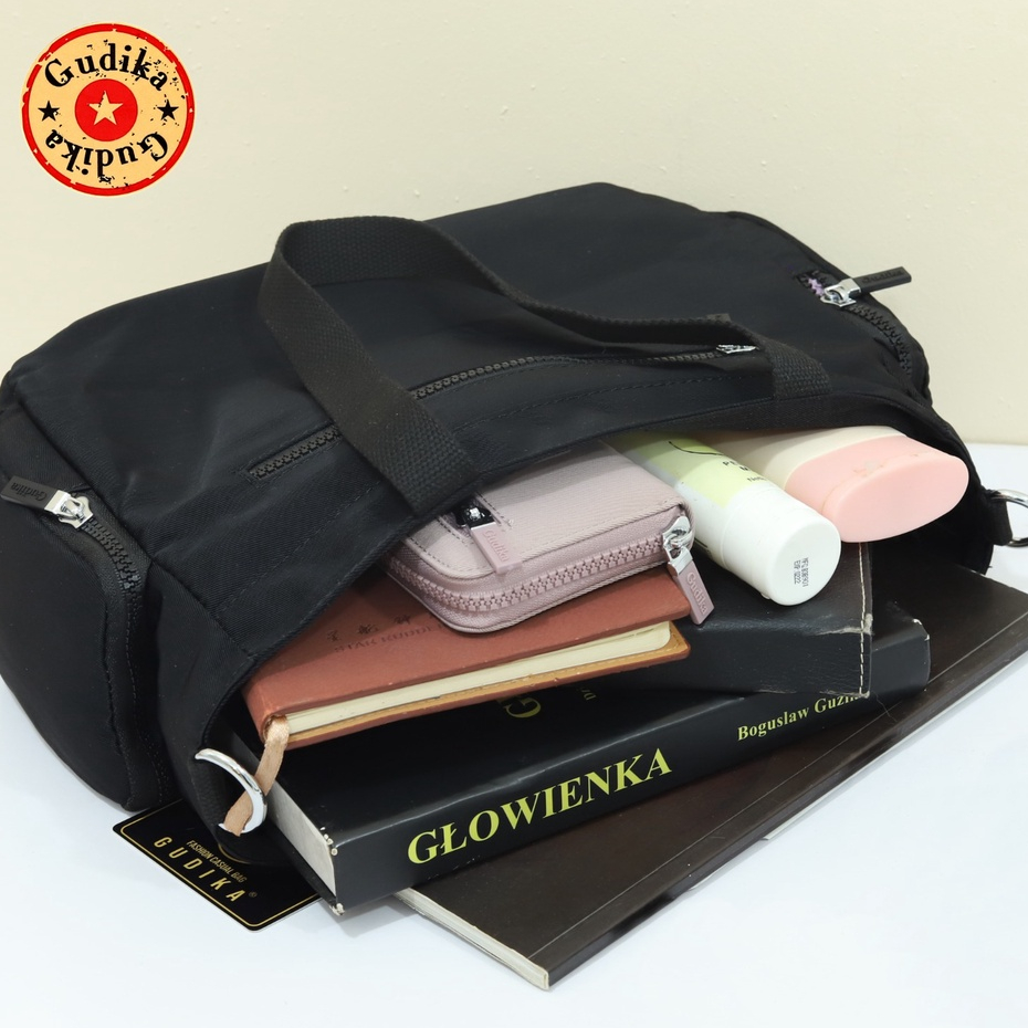 GUDIKA Shopia 5246 - Tas Wanita Selempang Bahu Shoulder Hand Bag Fashion Cewek Perempuan Bahan Nylon Fabric Waterproof Anti Air Original Terbaru Kekinian Import Korea