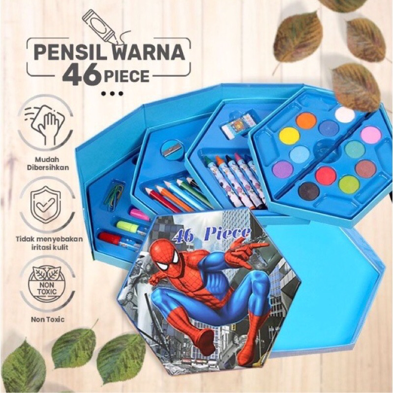 

CRAYON SET KARAKTER BOX ISI 46PCS 4 IN 1