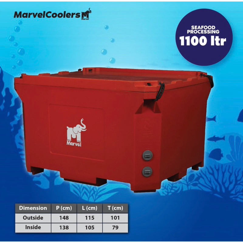 Box Es Marvel Cooler 1100 Liter / Box Es Besar