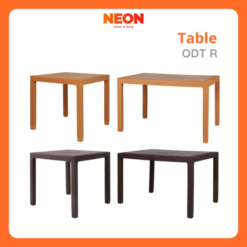 Meja Rotan Plastik | Meja Makan Minimalis | Dining Table