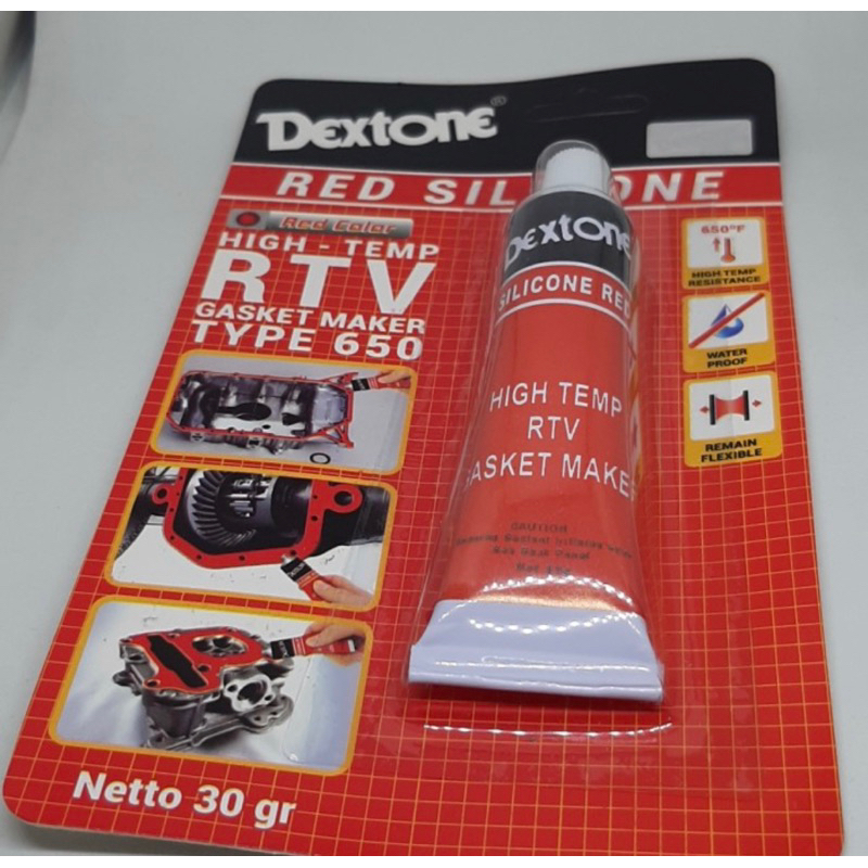 Lem silicone red dextone