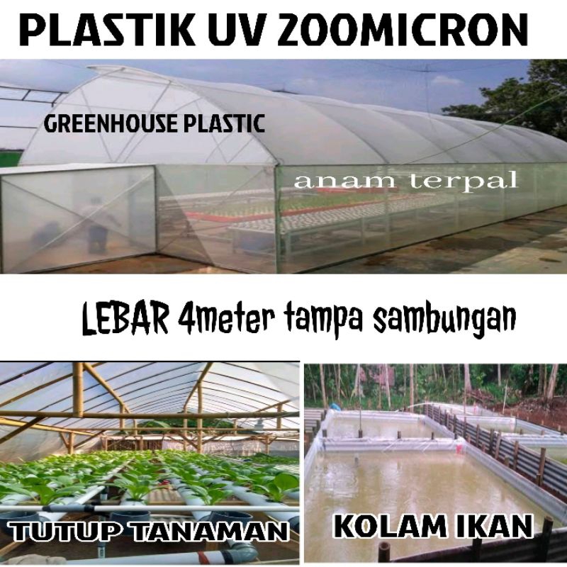 plastik UV lebar 4meter dan 3meter 200micron/0.20mm