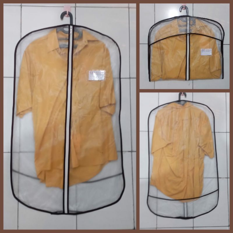 Cover jas baju / Sarung jas / Bungkus jas / cover gantungan baju jas / pelindung baju jas plastk