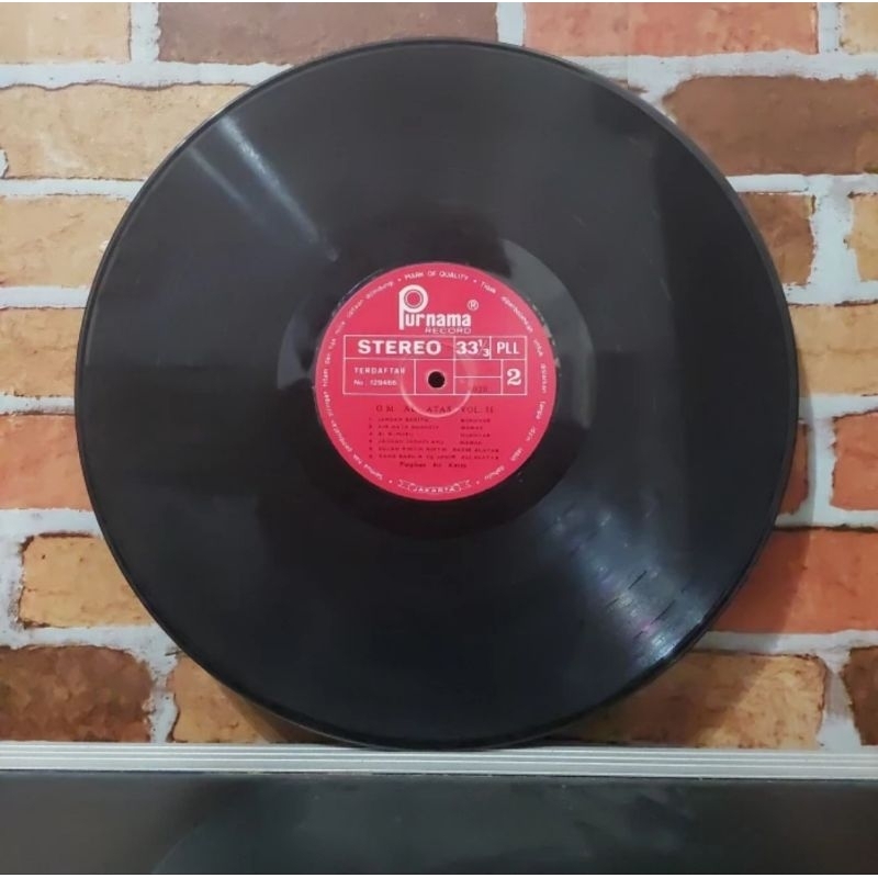 Vinyl Piringan Hitam PH 12 inch O.M Alatas Vol.II