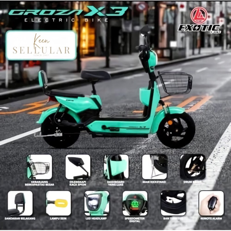 Sepeda listrik Exotic Groza X3