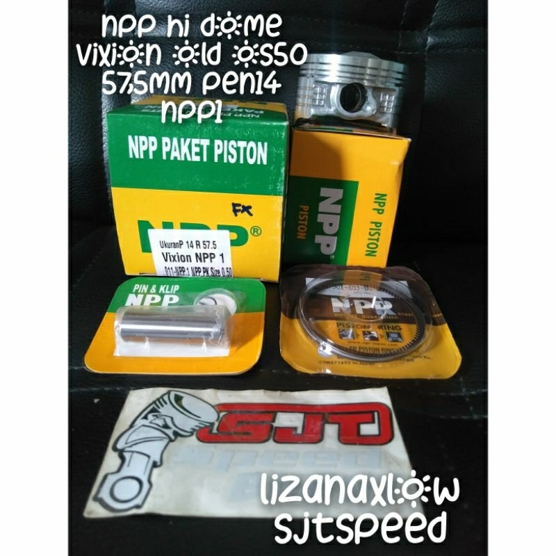piston npp vixion old os50 57,5 mm pen14 hi dome npp1
