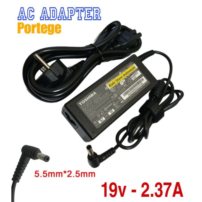 Charger Laptop toshiba portege R930 R935 Z930 Z830 Z835 satellie T210 T230 19v 2.37A