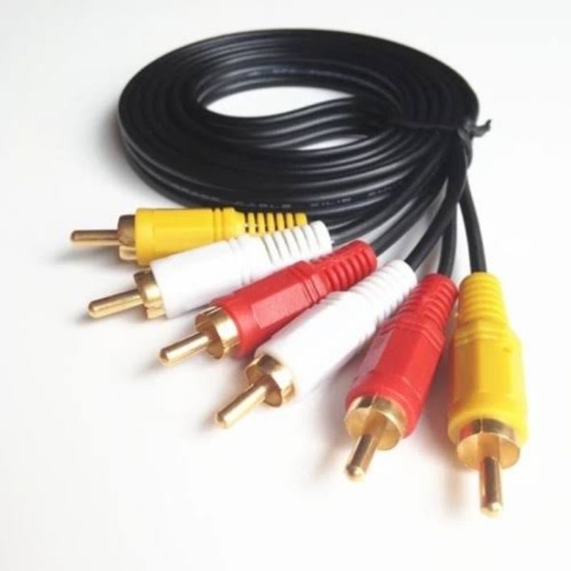 Kabel rca ~ Kabel rca 3in3 ~ Kabel rca to rca ~ kabel rca audio ~ High quality merah putih kuning