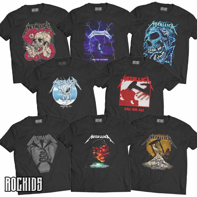 ROCKIDS - METALLICA - TSHIRT - TEES - KIDSWEAR - KAOS BAND - KAOS BAND METALLICA - KAOS METALLICA - 