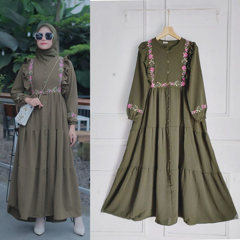 GAMIS BORDIR/GAMIS SUSUN/GAMIS ORI BY HALIS FASHION