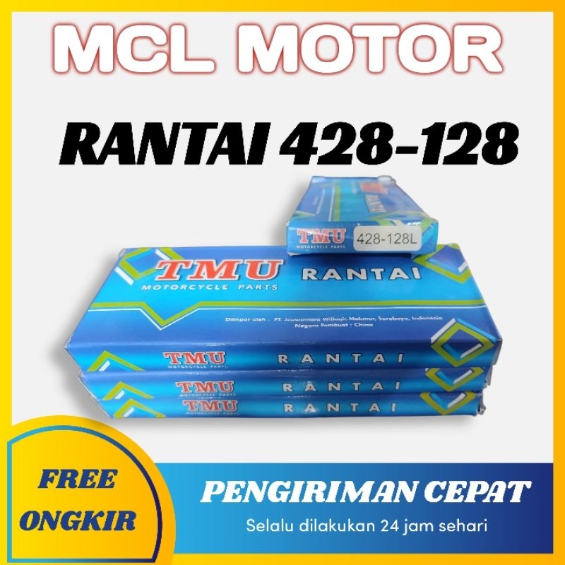 Rantai Motor Chain TMU 428-128 MURAH
