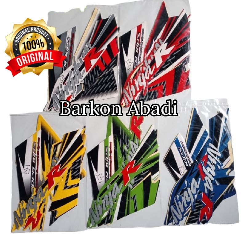 striping NINJA R 2013 ORIGINAL list stiker ninja r standar original pabriknya