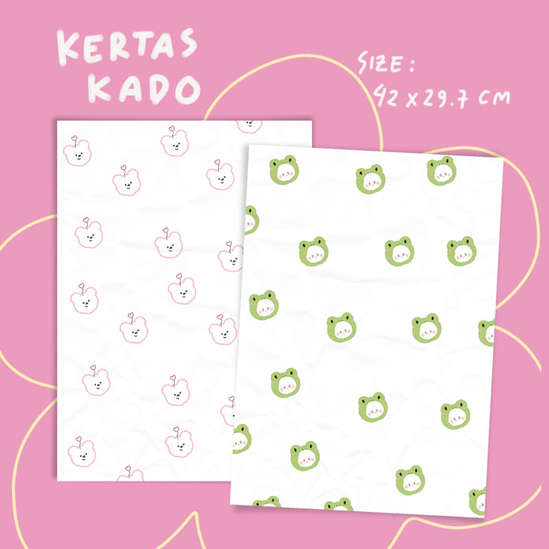 

Dear lily Kertas Kado Lucu Estetik Motif Beruang korea / Wrapping Paper Gift Cutie Bear Korean Aesthetic / Kertas Bungkus Kado Ulang Tahun / Birthday Gift Wrapper Paper / Bungkus Kado Retro Beruang Lucu / Kertas kado banyak motif desain lucu
