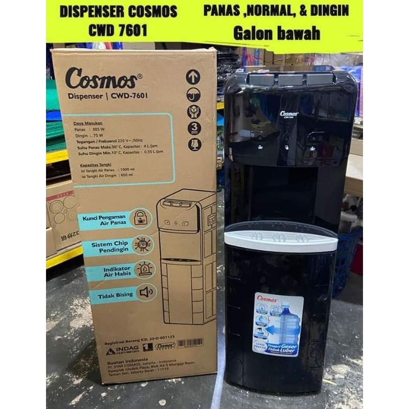 Dispenser Cosmos CWD-7601Galon Bawah