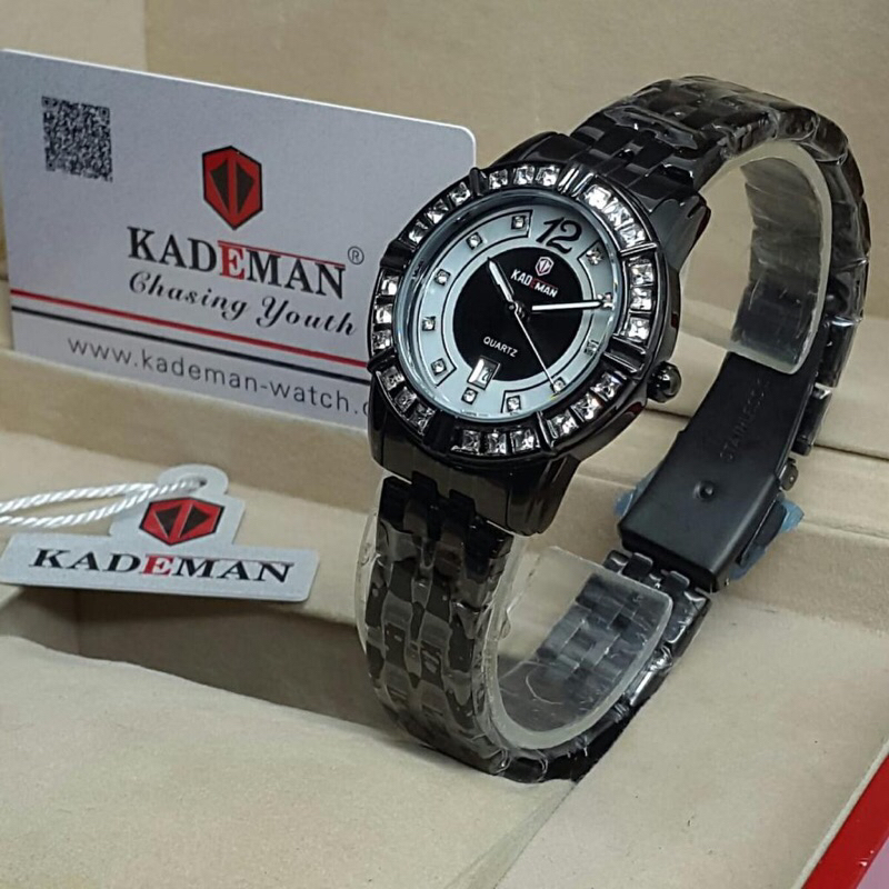 jam tangan permata kademan wanita K830L water resistand