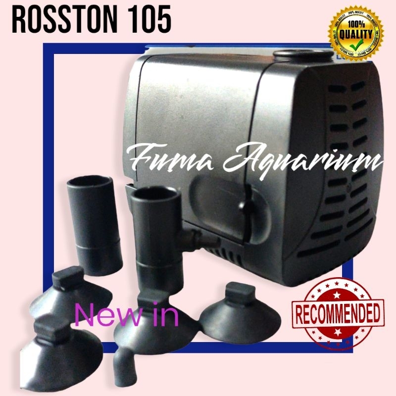 Mesin Pompa celup Rosston 105 RS 105 Filter Kolam Aquarium Hidroponik Low Watt Eco Power Submersible Pump Power Head