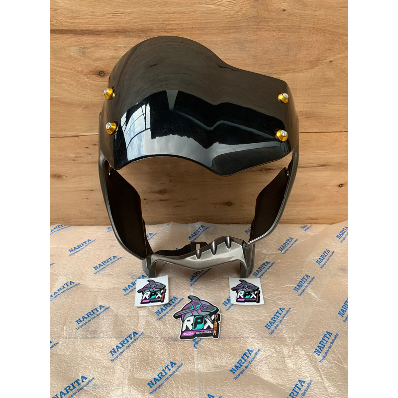 batok lampu + visor tiger revo/cover lampu + visor tiger revo/batok depan tiger revo + visor/cover l