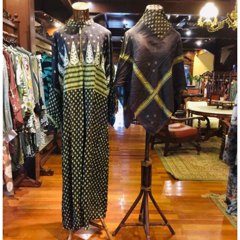 Zerina Set Kaftan Viscos + Jilbab by Dian Pelangi LIMITED EDITION Setelan Busana Muslim Maxi Dress G