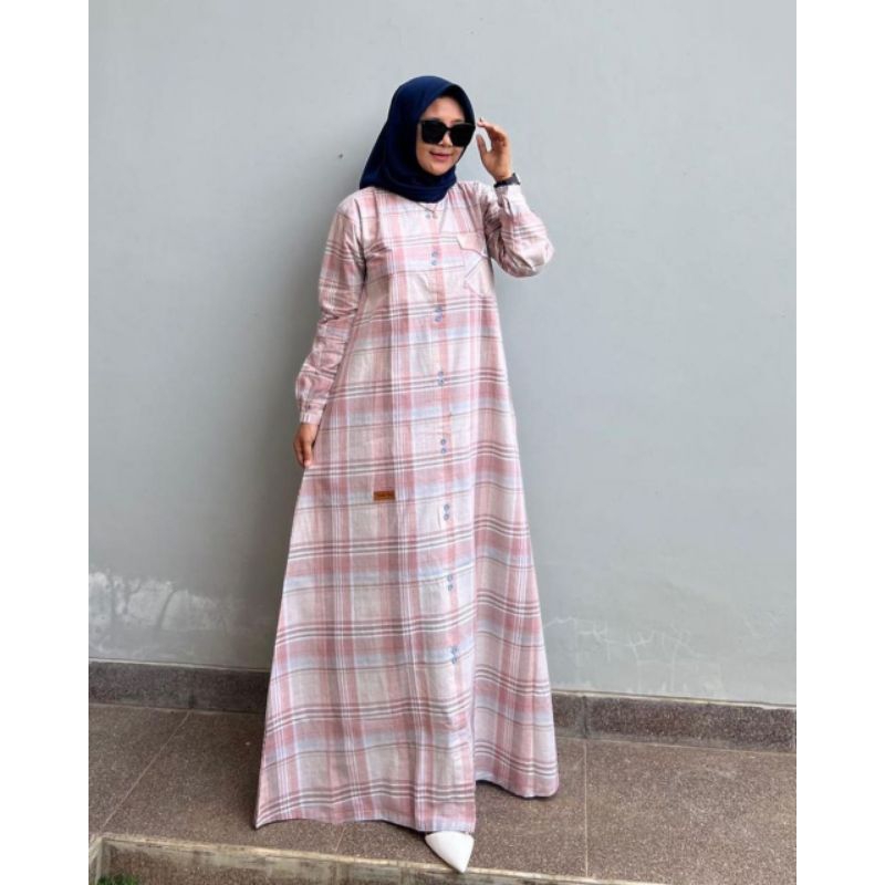 SAULIN STORE terbaru/gamis twill uniqlo ori/dress saulin ori/saulin ori/gamis twill uniqlo/ gamis te