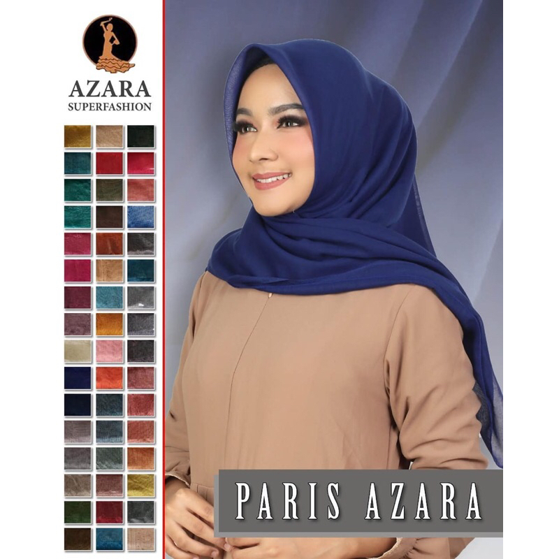 [Grosir 10pcs]Jilbab Azara Paris Hijab Segi Empat Polos Murah Segi4 Square Termurah