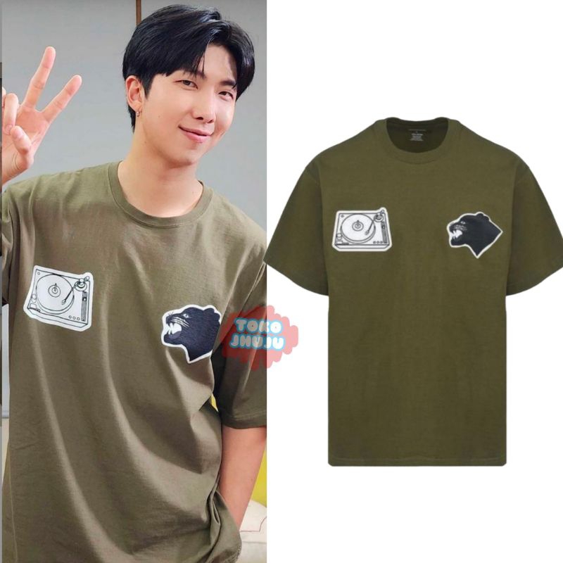 Kaos RM Namjoon Bangtan Gambar Logo Kepala Phanter Disc Reader