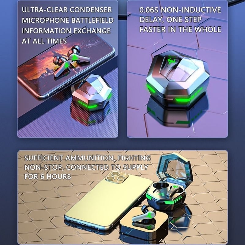 NEW TWS N35 Headset Bluetooth Gaming Wireless Earphone LED DISPLAY