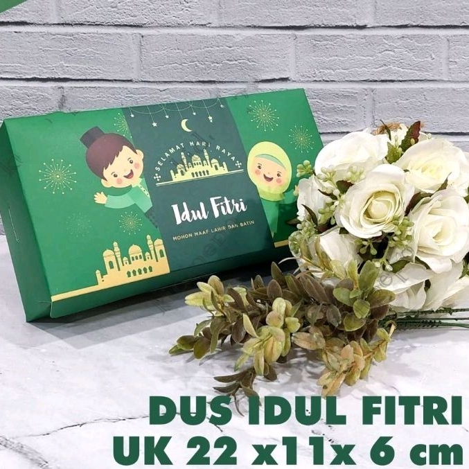 

Box Dus Kotak Kue Brownies / Bolen / Roti / Bolu Lebaran Idul Fitri 22x11x6cm