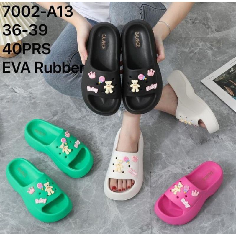 36-42 Sandal Fuji Viral Sandal Fuji Jibbidz Sandal Wanita Kekinian Sandal Fuji Korea Sandal Fuji Wan