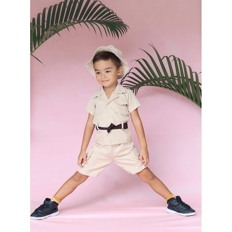 Jual KOSTUM PEMBURU / KOSTUM JUNGLE PARTY COUPLE BOY AND GIRL / KOSTUM