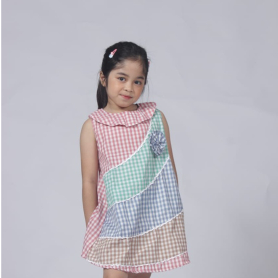 KALILA - YUKI Dress Baju Anak Perempuan Bahan Katun | Dress Anak Cewek