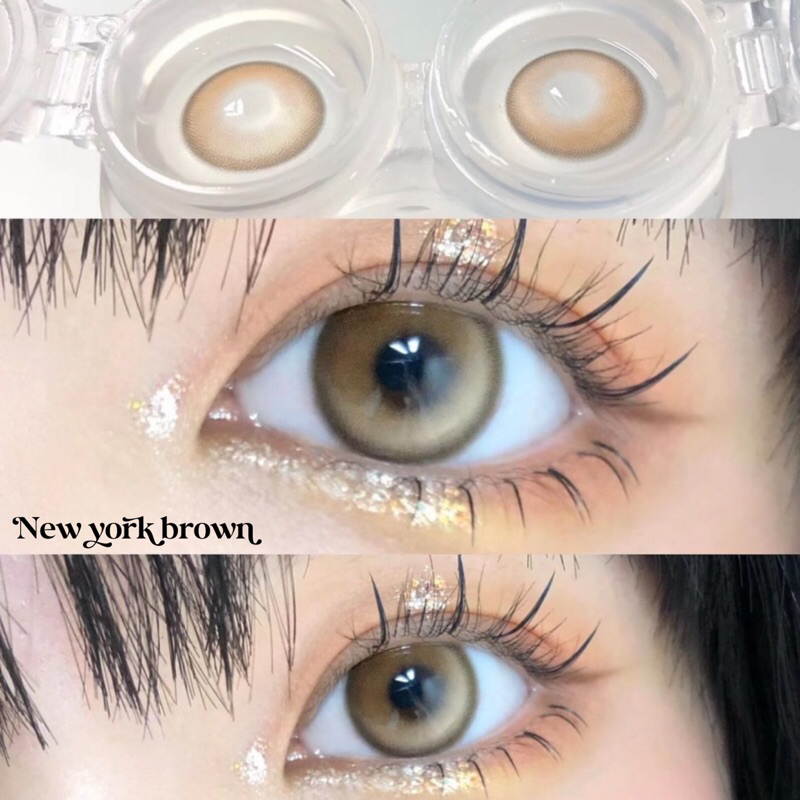 pusbel korean softlens new york brown original korea