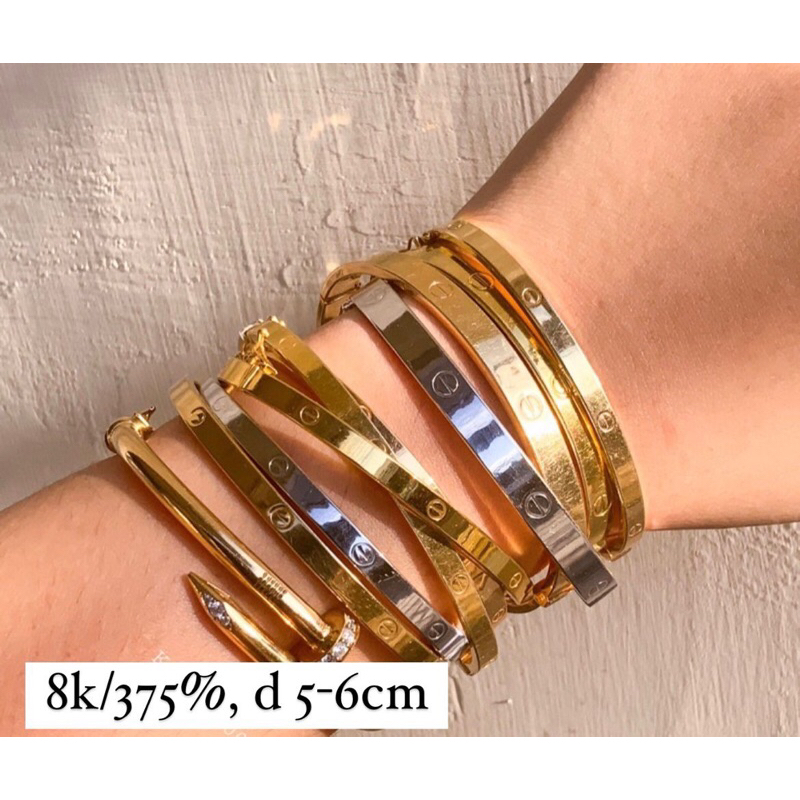 Gelang cartir fashion wanita dewasa bangle kadar 375 terlaris