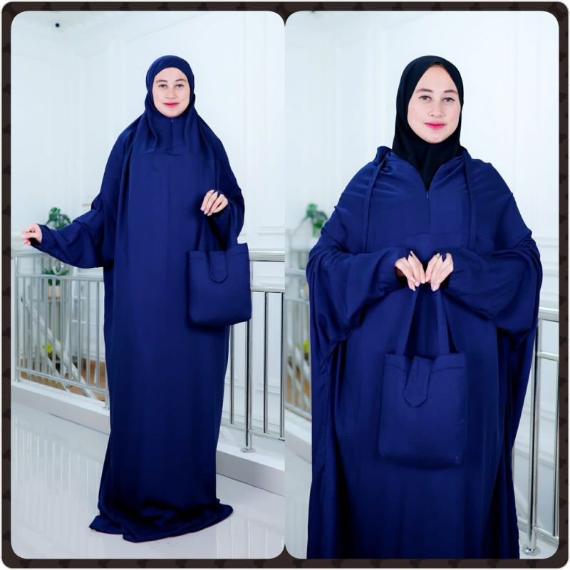 MUKENA TERUSAN FATIMAH PLAIN/MUKENA TERUSAN RESLETING