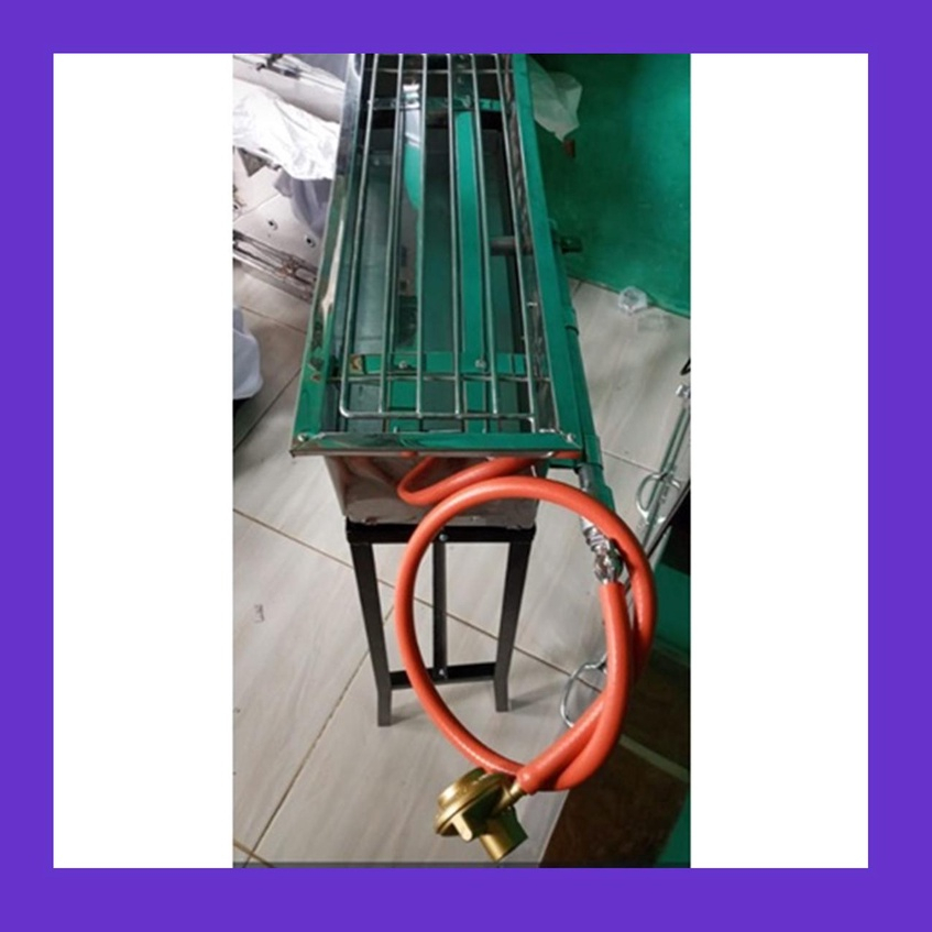 pemanggang gas sosis // pemanggang gas ukuran 60x20 //panggang gas bahan stainless //panggangan sosi