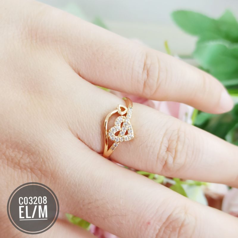 Cincin xuping fashion variasi gold C03208