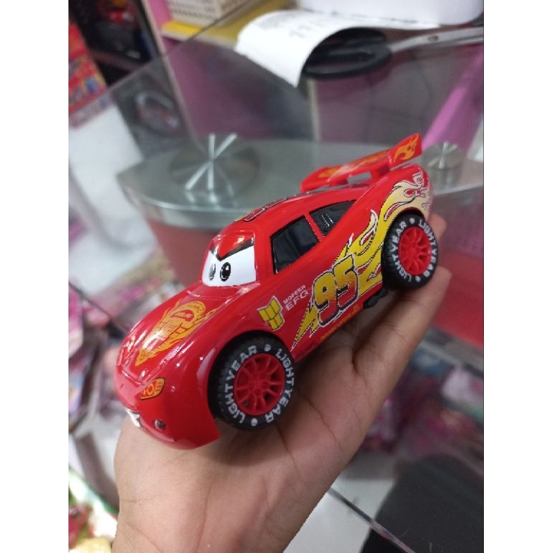 MAINAN MOBIL CARS BUMP GO BATERAI LIGHTING MCQUEEN PULBACK / CARS MAINAN ANAK