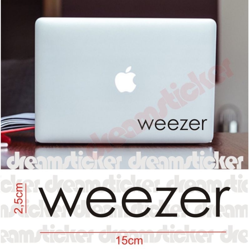 

Stiker Weezer Band Sticker Laptop MacBook Decal