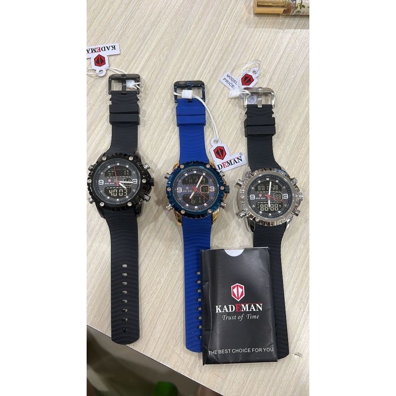 KADEMAN - Jam Tangan Pria Double Time Kademan original