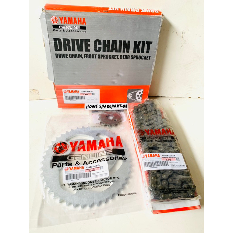 GEAR SET PLUS RANTAI YAMAHA VIXION NEW BIXION NPL ORI SUNSTAR