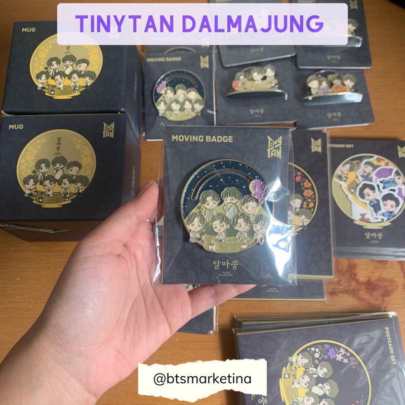 TINYTAN DALMAJUNG POSTCARD MOVING BADGE STIKER SET