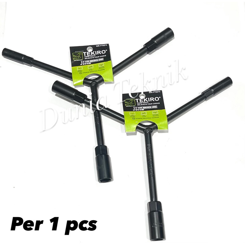 TEKIRO Kunci Sok Y Panjang 10 x 12 x 14 mm Y Type Wrench Long Kunci Sock Y 10 - 12 - 14 mm Kunci Sho