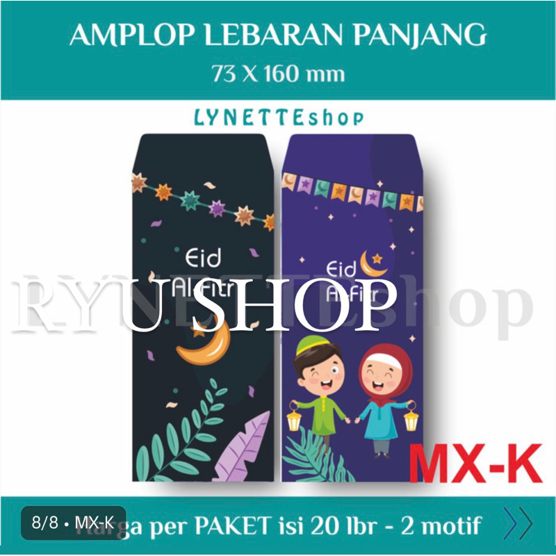 

AMPLOP LEBARAN ANGPAO THR IDUL FITRI ISI 20
