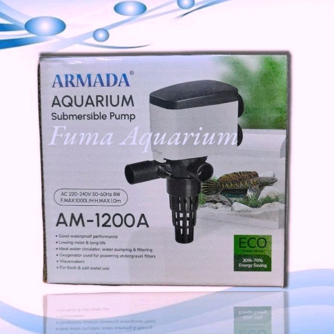 Power head ph ARMADA AM 1200 A mesin filter Pompa air celup Aquarium Low Watt Submersible Pump Water Pump