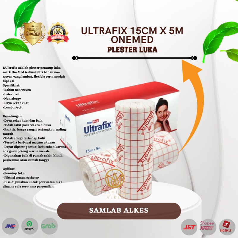 ONEMED - Plester Ultrafix 15cm x5m / Ultrafix 15cm x 5m SAMLAB ALKES