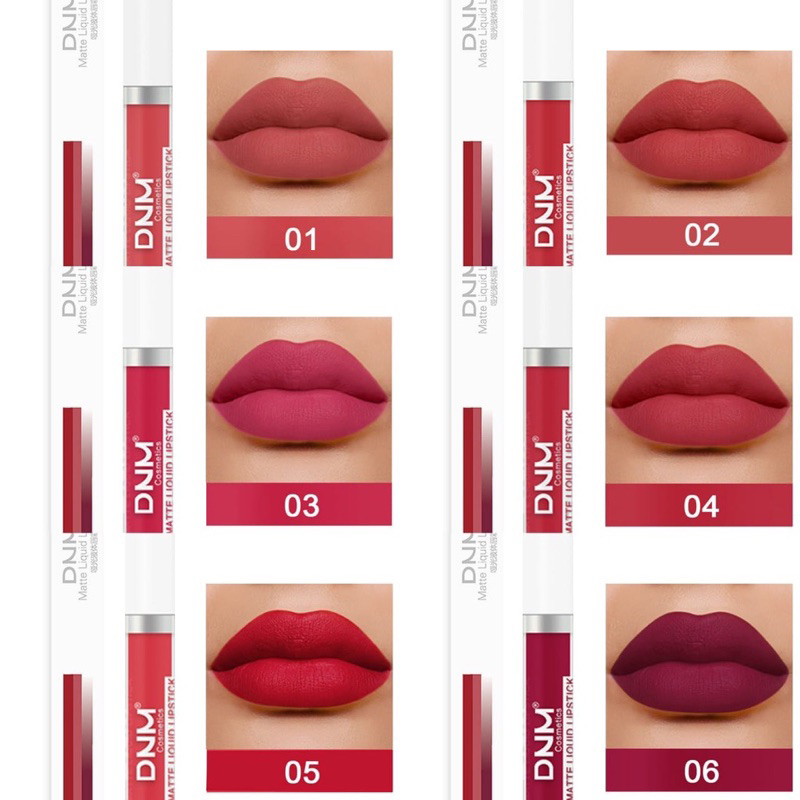 DNM Liquid Lipstik Matte 19 Colour Lipstick Long Lasting Matte MH