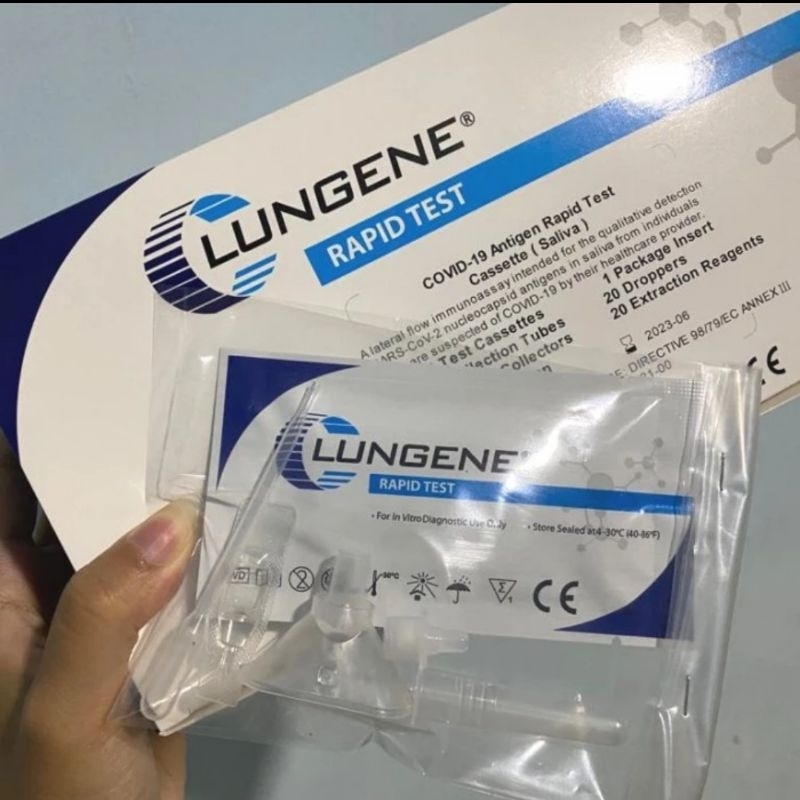 Rapid Test Antigen Swab Clungene Alat Swab Rapid Test Antigen Clungene Lungene Biru Satuan Alat Swab