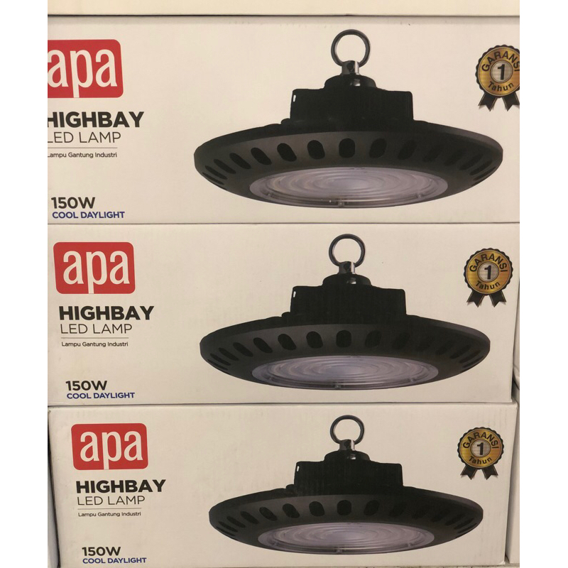 APA HIGHBAY LAMPU LED GANTUNG PLAFON 150W PUTIH/ACE HIGHBAY LED EDO 150W/ACE LAMPU GUDANG LED/APA LAMPU INDUSTRIAL 150W/ACE LAMPU INDOOR INDUSTRIAL/ACE INDUSTRIAL LIGHT