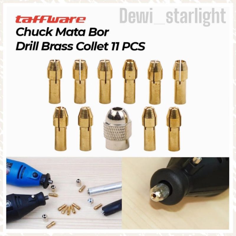 Chuck Mata Bor Drill Brass Collet 11 PCS/mata bor mini 3mm/chuck 3 mm