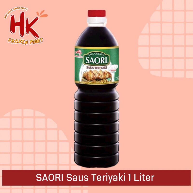 

Saori Saus Teriyaki 1 liter | sauce masak instan 1000ml tiram praktis | HK FROZEN MART